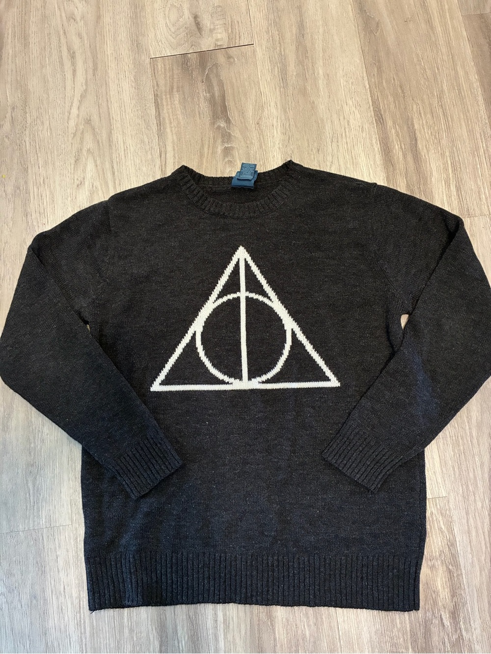 Harry Potter Deathly Hallows Dark Grey Crewneck Sweater